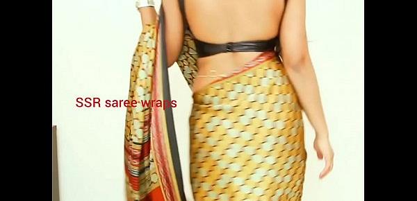  Telugu aunty saree satin saree  sex video part 1